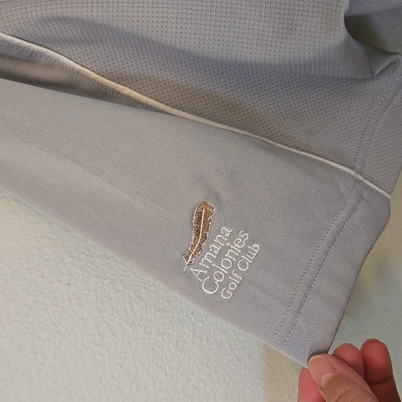 Adidas Gray Climacool Polo Size Large - Picture 5 of 5